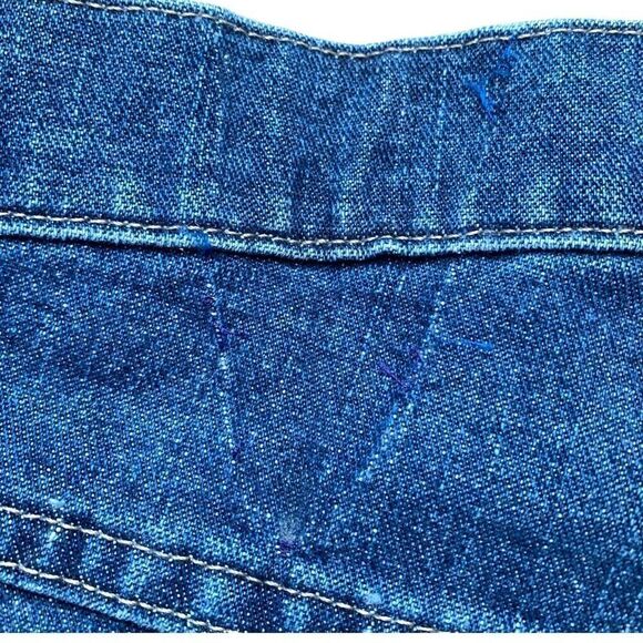 Vintage Wrangler Shorts Medium Wash Baggy Denim Carpenter Utility Denim Jorts - Picture 9 of 11